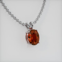 5.16 Ct. Gemstone Pendant, Platinum 950 2