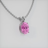 2.16 Ct. Gemstone Pendant, Platinum 950 2