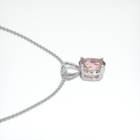 0.61 Ct. Padparadscha Sapphire Pendant, Platinum 950 3