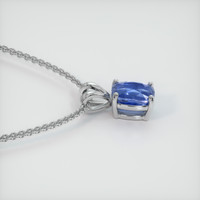 1.61 Ct. Blue Sapphire Pendant, Platinum 950 3