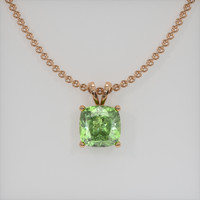 1.68 Ct. Gemstone Pendant, 14K Rose Gold 1