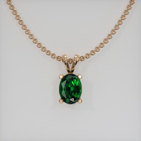 0.72 Ct. Gemstone Pendant, 14K Rose Gold 1