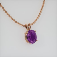 1.47 Ct. Gemstone Pendant, 14K Rose Gold 2