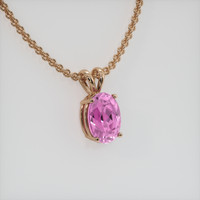 2.16 Ct. Gemstone Pendant, 14K Rose Gold 2