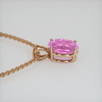 2.16 Ct. Gemstone Pendant, 14K Rose Gold 3