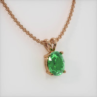 2.03 Ct. Gemstone Pendant, 14K Rose Gold 2