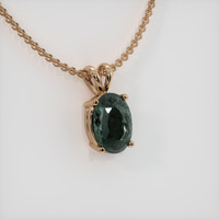 2.32 Ct. Gemstone Pendant, 14K Rose Gold 2