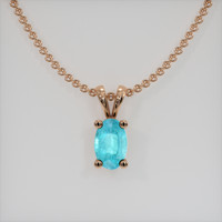 0.31 Ct. Gemstone Pendant, 14K Rose Gold 1