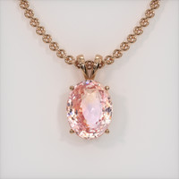 12.01 Ct. Sapphire Pendant, 14K Rose Gold 1