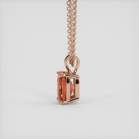 2.54 Ct. Padparadscha Sapphire Pendant, 14K Rose Gold 3