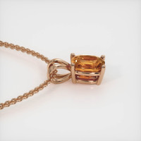 1.36 Ct. Sapphire Pendant, 14K Rose Gold 3