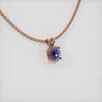 0.86 Ct. Purple Sapphire Pendant, 14K Rose Gold 2