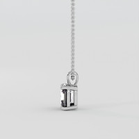 1.01 Ct. Purplish Grey Spinel Pendant, Silver 3