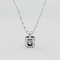 1.01 Ct. Purplish Grey Spinel Pendant, Silver 4