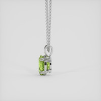 3.25 Ct. Green Peridot Pendant, 10K White Gold 3