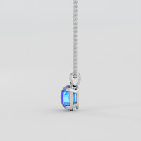 7.54 Ct. Blue Sapphire Pendant, 10K White Gold 3