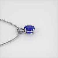 3.54 Ct. Sapphire Pendant, 14K White Gold 3