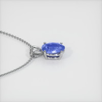 1.88 Ct. Blue Sapphire Pendant, 14K White Gold 3