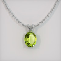 1.55 Ct. Gemstone Pendant, 14K White Gold 1