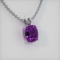 4.77 Ct. Gemstone Pendant, 14K White Gold 2