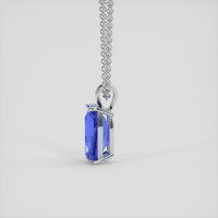 6.78 Ct. Blue Tanzanite Pendant, 14K White Gold 3