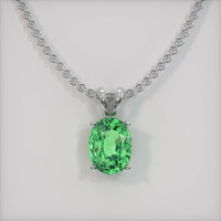 2.03 Ct. Gemstone Pendant, 14K White Gold 1