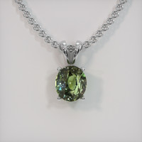 4.03 Ct. Gemstone Pendant, 14K White Gold 1