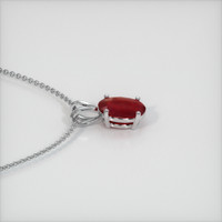 1.17 Ct. Ruby Pendant, 14K White Gold 3