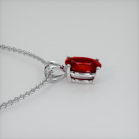 0.57 Ct. Ruby Pendant, 14K White Gold 3