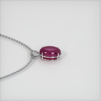 24.98 Ct. Purplish Red Ruby Pendant, 14K White Gold 3