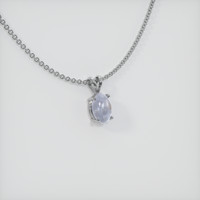 4.25 Ct. Grey Sapphire Pendant, 14K White Gold 2