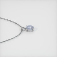 4.25 Ct. Grey Sapphire Pendant, 14K White Gold 3