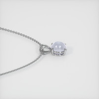8.46 Ct. Grey Sapphire Pendant, 14K White Gold 3