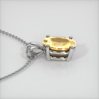 1.10 Ct. Sapphire Pendant, 14K White Gold 3