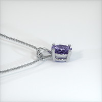 0.86 Ct. Sapphire Pendant, 14K White Gold 3