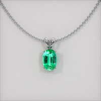 Emerald Pendant 1.11 Ct. 18K White Gold Preview