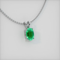Emerald Pendant 1.11 Ct. 18K White Gold Preview