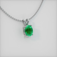 Emerald Pendant 0.65 Ct., 18K White Gold Preview