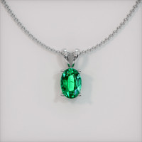 Emerald Pendant 0.48 Ct. 18K White Gold Preview