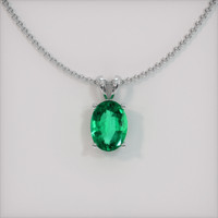 Emerald Pendant 0.85 Ct., 18K White Gold Preview