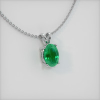 Emerald Pendant 0.85 Ct., 18K White Gold Preview