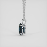 7.27 Ct. Blue Spinel Pendant, 18K White Gold 3