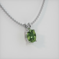 1.20 Ct. Gemstone Pendant, 18K White Gold 2