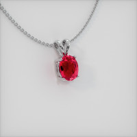Ruby Pendant 1.57 Ct. 18K White Gold Preview