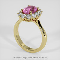 1.07 Ct. Blue Sapphire Pendant, 18K White Gold 2