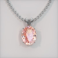 12.01 Ct. Sapphire Pendant, 18K White Gold 1