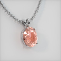 12.01 Ct. Sapphire Pendant, 18K White Gold 2