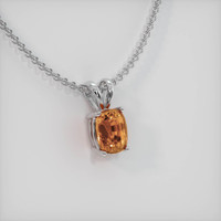 1.36 Ct. Sapphire Pendant, 18K White Gold 2