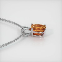 1.36 Ct. Sapphire Pendant, 18K White Gold 3