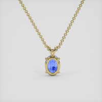 1.79 Ct. Blue Tanzanite Pendant, 10K Yellow Gold 4